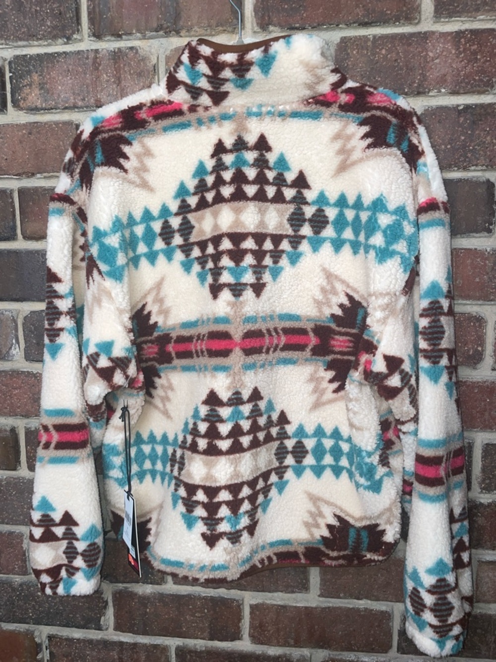 Rock And Roll Denim AZTEC SHERPA PULLOVER NWT size M - Picture 4 of 11